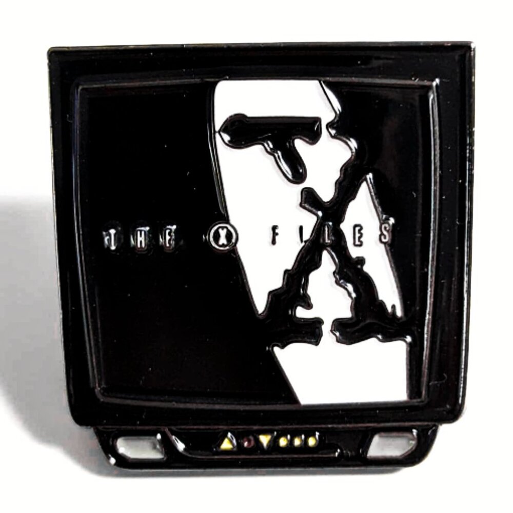 THE X-FILES TELEVISION OIL DRIPPED ENAMEL PIN LAPEL PIN BROOCH NWT - Picture 8 of 9